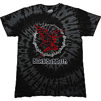 Black Sabbath koszulka, Red Henry Dip Dye Wash Black, męskie