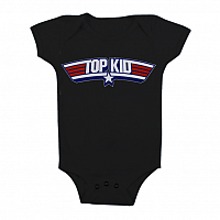 Top Gun niemowlęcy body koszulka, Top Kid Body Black, dziecięcy