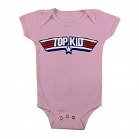 Top Gun niemowlęcy body koszulka, Top Kid Body Pink, dziecięcy