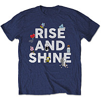 BT21 koszulka, Rise And Shine Navy Blue, męskie