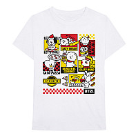 BT21 koszulka, Bite Fast Food White, męskie