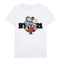 BT21 koszulka, Dream Team White, męskie