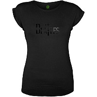 The Beatles koszulka, Drop T Logo Hi-Build Black, damskie