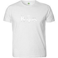 The Beatles koszulka, Drop T Logo Hi-Build White, męskie