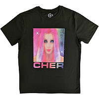 Cher koszulka, Pink Hair Green, męskie