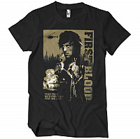 Rambo koszulka, First Blood Black, męskie
