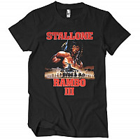 Rambo koszulka, Rambo III Poster Black, męskie