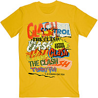 The Clash koszulka, Singles Collage Text, męskie