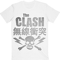 The Clash koszulka, Skull & Crossbones White, męskie