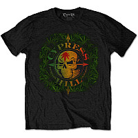 Cypress Hill koszulka, South Gate Logo & Leaves Black, męskie