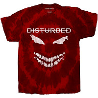 Disturbed koszulka, Scary Face Dip-Dye Red, męskie