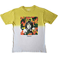 The Doors koszulka, Floral Square Dye Wash Yellow, męskie