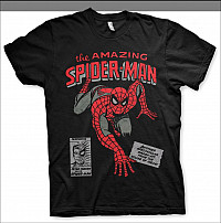 Spiderman koszulka, Comic Book Black, męskie