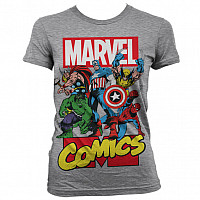 Marvel Comics koszulka, Heroes Grey Girly, damskie