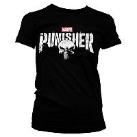 The Punisher koszulka, Distressed Logo Girly, damskie