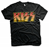 KISS koszulka, Distressed Logotype Black, męskie