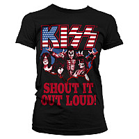 KISS koszulka, Shout It Out Loud Black, damskie