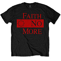 Faith No More koszulka, Classic New Logo Star Red on Black, męskie
