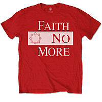 Faith No More koszulka, Classic New Logo Star White on Red, męskie