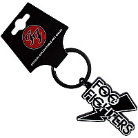 Foo Fighters kovová brelok 45 mm, Flash Logo Zinc