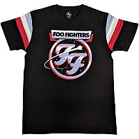 Foo Fighters koszulka, Comet Tricolour Ringer Black, męskie