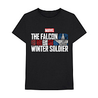 Marvel Comics koszulka, Falcon & Winter Soldier Text Logo Black, męskie