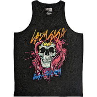 Lady Gaga podkoszulek, Skull Charcoal Grey, męskie