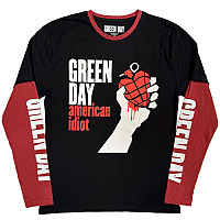 Green Day koszulka długi rękaw, American Idiot Black & Red, męskie