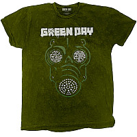 Green Day koszulka, Gas Mask Dip-Dye Green, męskie