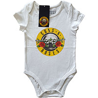 Guns N Roses niemowlęcy body koszulka, Classic Logo White, dziecięcy