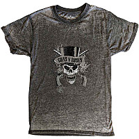 Guns N Roses koszulka, Faded Skull Burnout Charcoal Grey, męskie