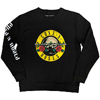 Guns N Roses bluza, Sweatshirt Classic Logo Sleeve Print Black, męska