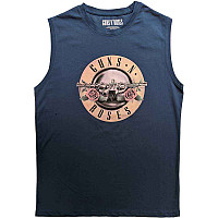 Guns N Roses podkoszulek, Classic Logo Denim Blue, męskie
