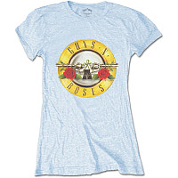 Guns N Roses koszulka, Classic Bullet Powder Blue, damskie