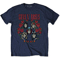 Guns N Roses koszulka, Skulls Wreath Blue, męskie