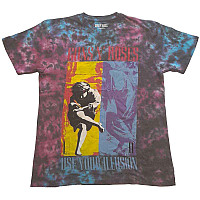 Guns N Roses koszulka, Use Your Illusion Dye Wash Blue, męskie