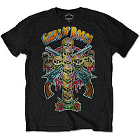 Guns N Roses koszulka, Skull Cross 80s, męskie