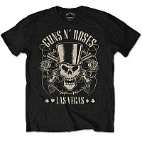 Guns N Roses koszulka, Top Hat Skull & Pistols Las Vegas, męskie