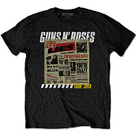 Guns N Roses koszulka, Lies Track List, męskie