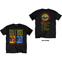 Guns N Roses koszulka, Use Your Illusion World Tour BP Black, męskie