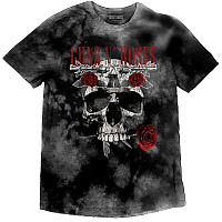Guns N Roses koszulka, Flower Skull Dip-Dye Grey, męskie