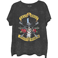 Guns N Roses koszulka, Appetite Washed Dip-Dye Black, męskie