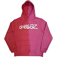 Gorillaz bluza, Two-Tone Brush Logo Wash Red, męska