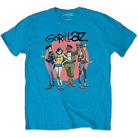 Gorillaz koszulka, Group Circle Rise Blue, męskie