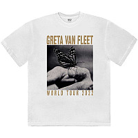 Greta Van Fleet koszulka, World Tour Butterfly White, męskie