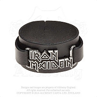 Iron Maiden kožený bransoletka, Logo