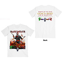 Iron Maiden koszulka, LOTB Live In Mexico City BP White, męskie