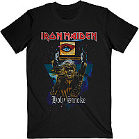 Iron Maiden koszulka, Holy Smoke Space Triangle Black, męskie