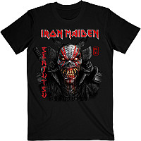 Iron Maiden koszulka, Senjutsu Black Cover Vertical Logo Black, męskie