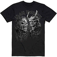Iron Maiden koszulka, Senjutsu Large Grayscale Heads Black, męskie